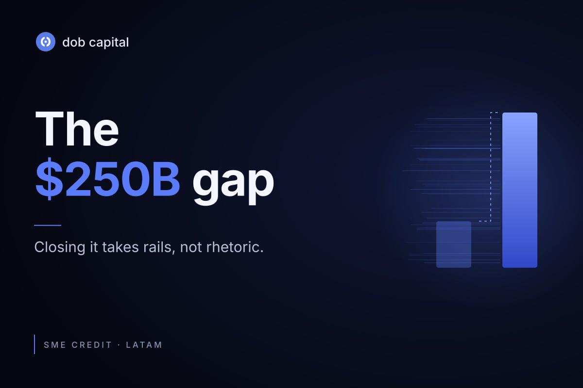 The $250 Billion Gap: Closing It Takes Rails, Not Rhetoric